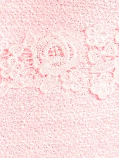 Leilana Lace-Trimmed Tweed Jacket