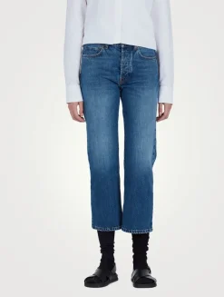 Lesley Straight-Leg Ankle Jeans