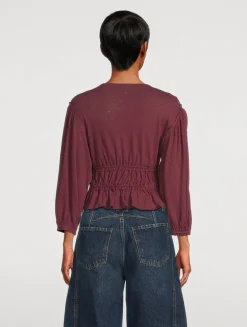 Let's Go Tie-Front Blouse