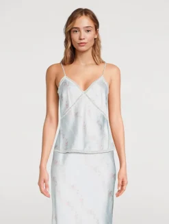 Levall Satin Cami In Floral Print