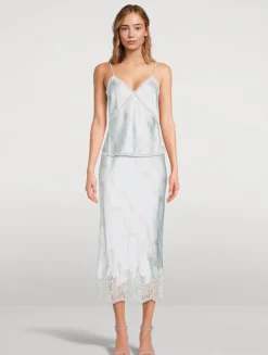 Levall Satin Cami In Floral Print