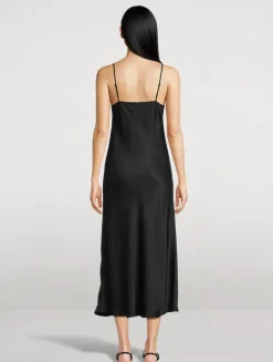 Libbie Lace-Trimmed Slip Dress