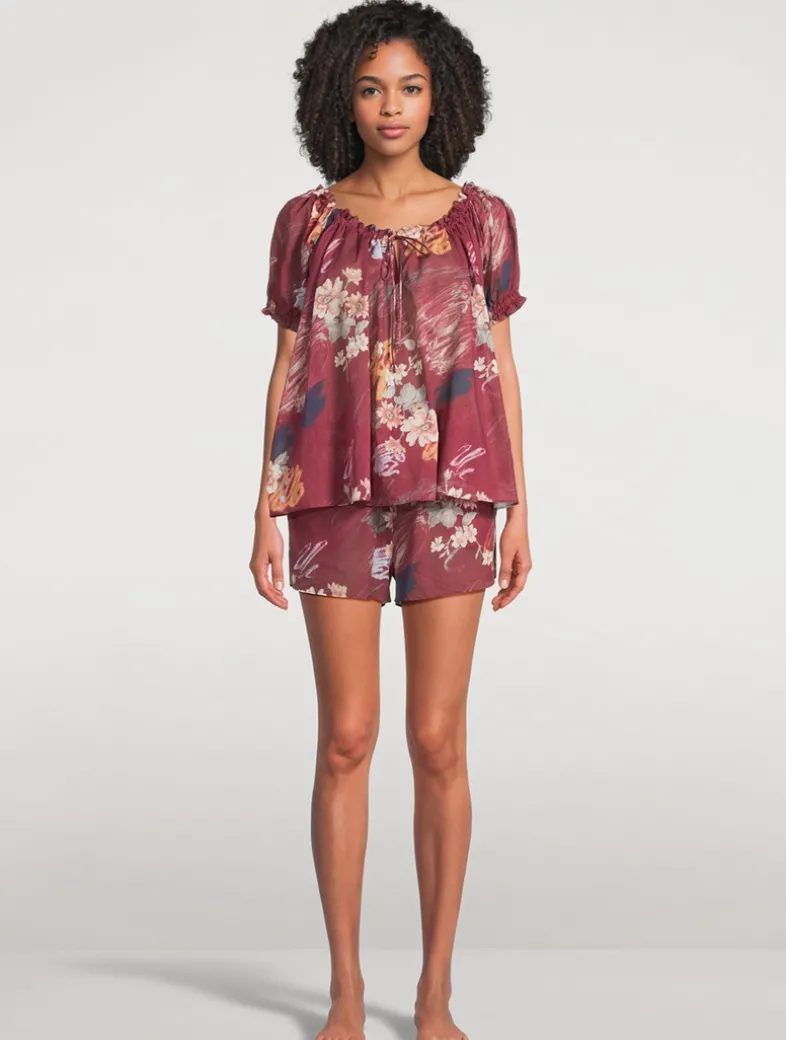 Light And Easy Short Set In Love Print