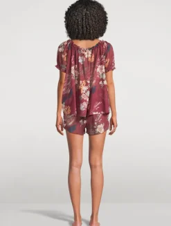 Light And Easy Short Set In Love Print