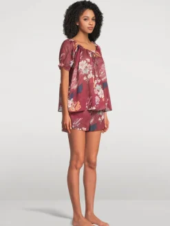 Light And Easy Short Set In Love Print