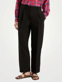 Lilas Gabardine Trousers