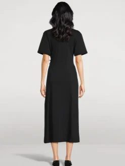 Lilia Ruffled T-Shirt Dress