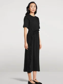 Lilia Ruffled T-Shirt Dress