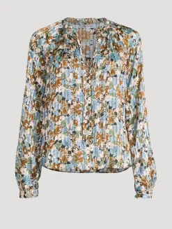 Linds Silk Blouse In Floral Print