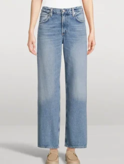 Lindz Low-Rise Straight Jeans