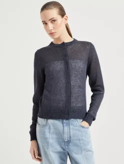 Linen And Silk Cardigan