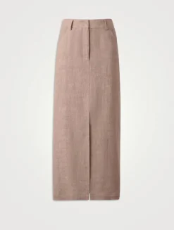 Linen Pencil Skirt