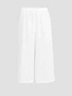 Linen Wide-Leg Trousers