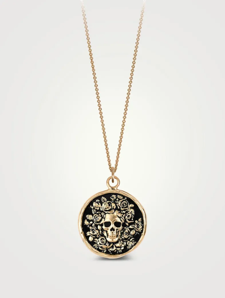 Live Every Moment 14K Gold Talisman Necklace