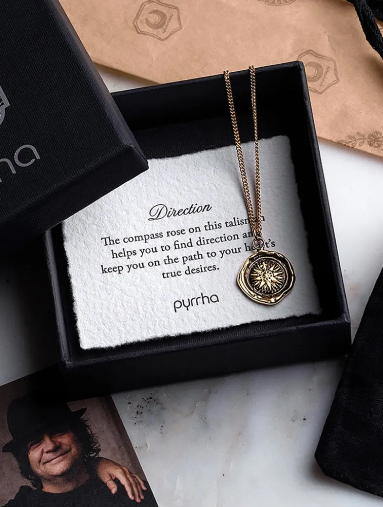 Live Every Moment 14K Gold Talisman Necklace