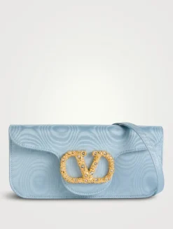 Locò Moiré Fabric Clutch