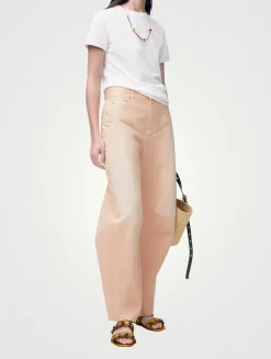 Loewe x Paula's Ibiza Anagram Lace-Trimmed T-Shirt