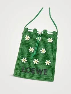 Loewe x Paula's Ibiza Beaded Raffia Crossbody Bag