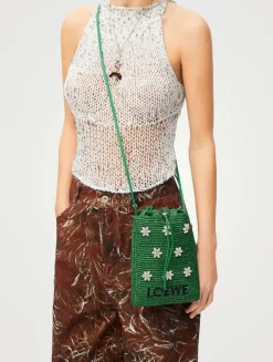 Loewe x Paula's Ibiza Beaded Raffia Crossbody Bag