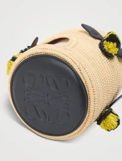 Loewe x Paula's Ibiza Beehive Raffia Crossbody Bag