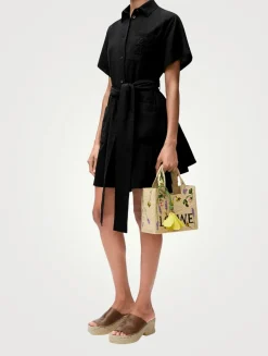 Loewe x Paula's Ibiza Belted Shirt Dress