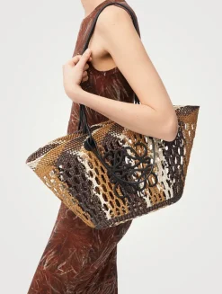 Loewe x Paula's Ibiza Medium Anagram Ajouré Basket Bag