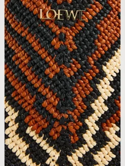 Loewe x Paula's Ibiza Medium Puzzle Fold Raffia Tote Bag