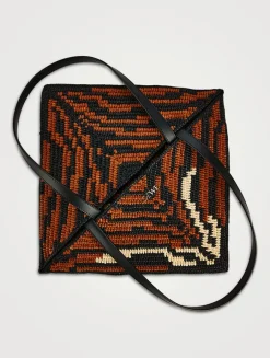 Loewe x Paula's Ibiza Medium Puzzle Fold Raffia Tote Bag