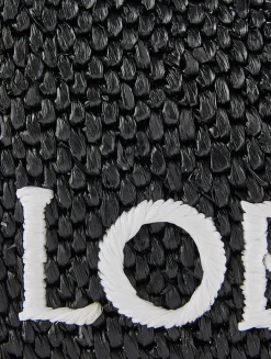 Loewe x Paula's Ibiza Mini Font Raffia Tote Bag