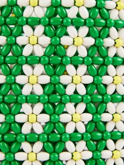 Loewe x Paula's Ibiza Mini Floral Beaded Tote Bag