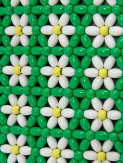 Loewe x Paula's Ibiza Mini Floral Beaded Tote Bag