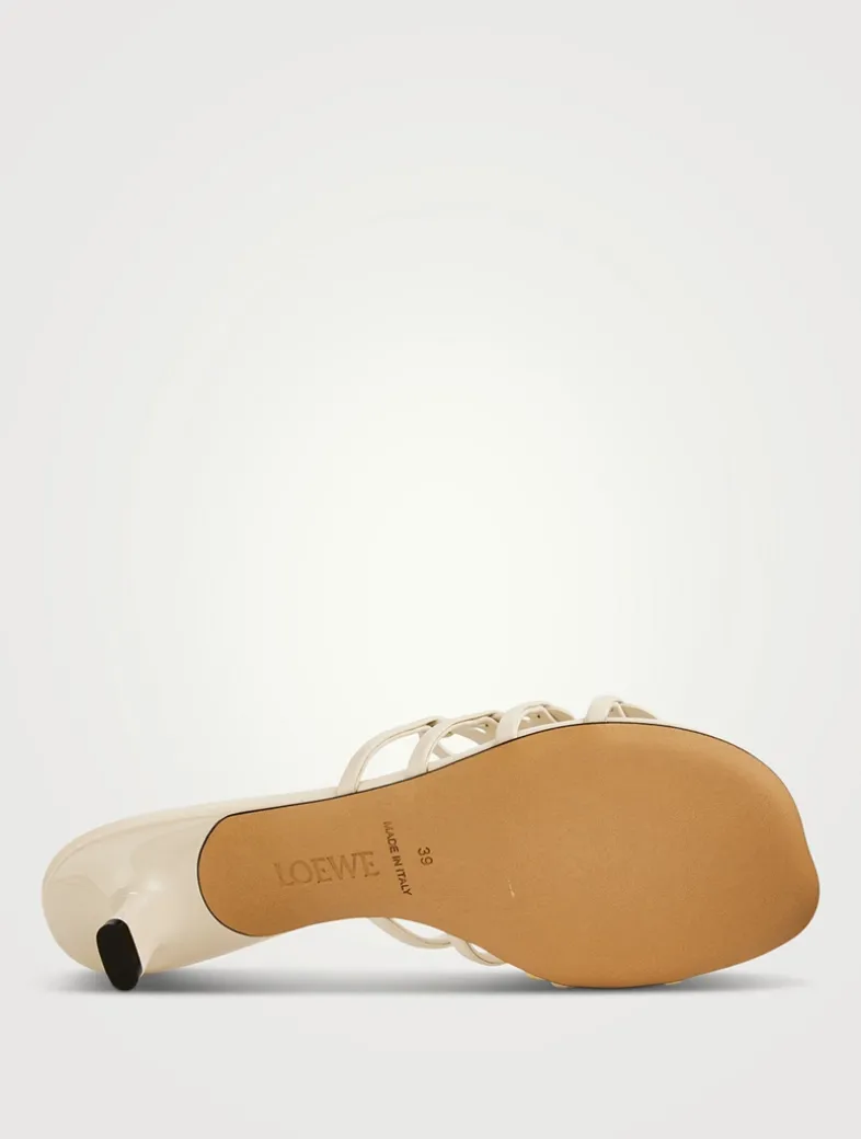 Loewe x Paula's Ibiza Petal Anagram Leather Mules