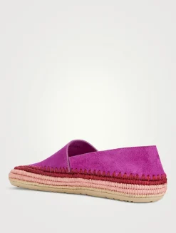 Loewe x Paula's Ibiza Rio Suede Espadrilles