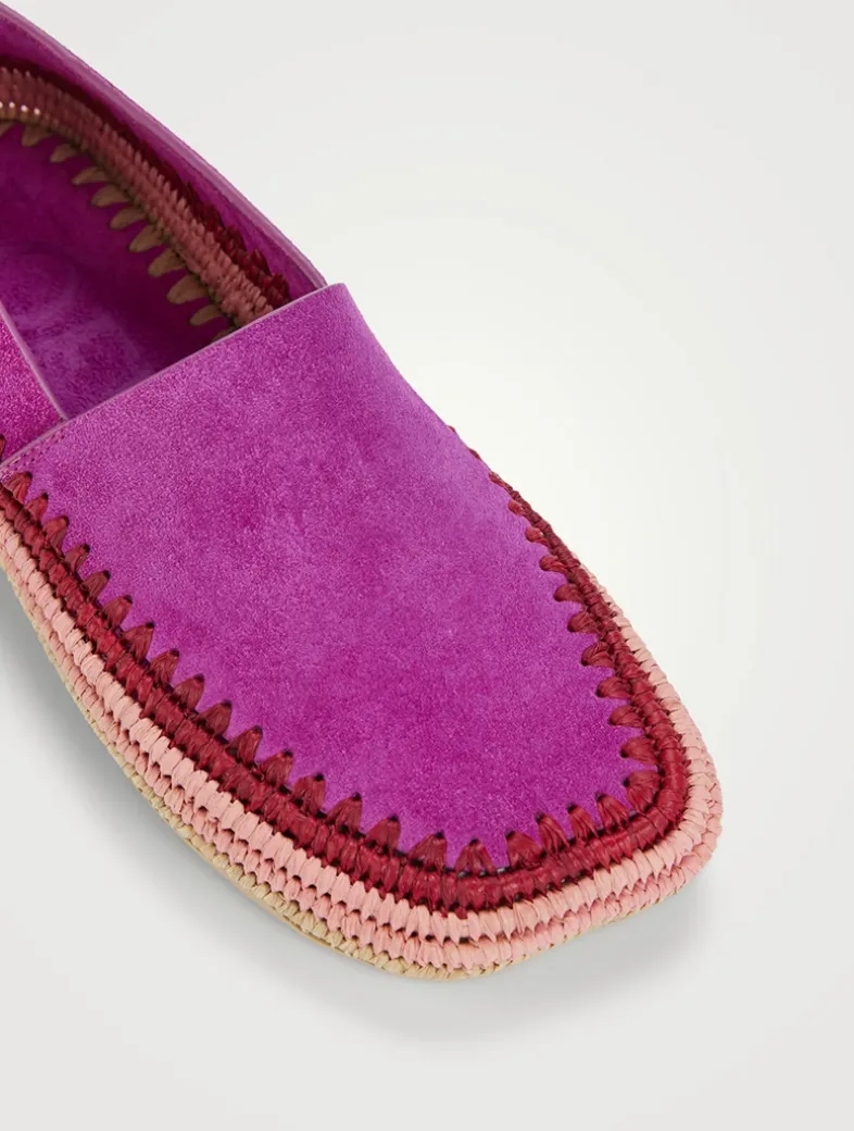 Loewe x Paula's Ibiza Rio Suede Espadrilles