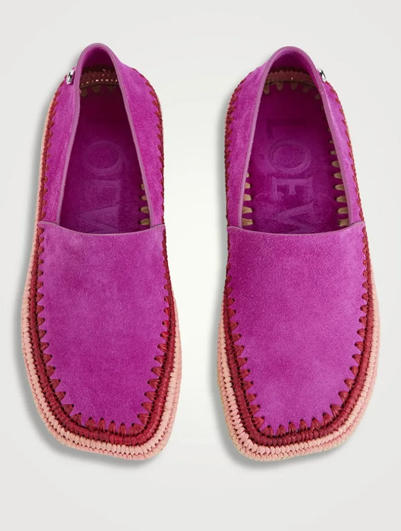 Loewe x Paula's Ibiza Rio Suede Espadrilles