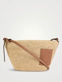 Loewe x Paula's Ibiza Slit Raffia Crossbody Bag