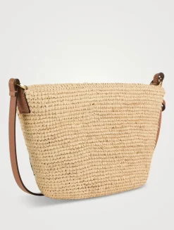 Loewe x Paula's Ibiza Slit Raffia Crossbody Bag