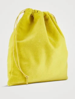 Loewe x Paula's Ibiza Terry Drawstring Pouch