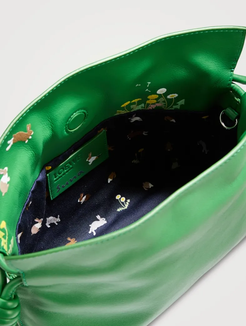 Loewe x Suna Fujita Mini Flamenco Leather Clutch