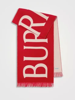 Logo Wool Scarf