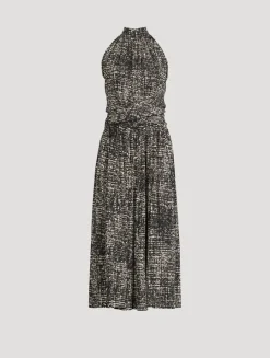 Lola Printed Crêpe Midi Dress