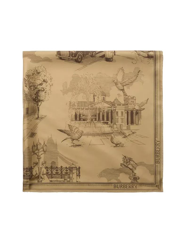 London Landmarks Silk Scarf