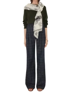 London Landmarks Wool Silk Scarf