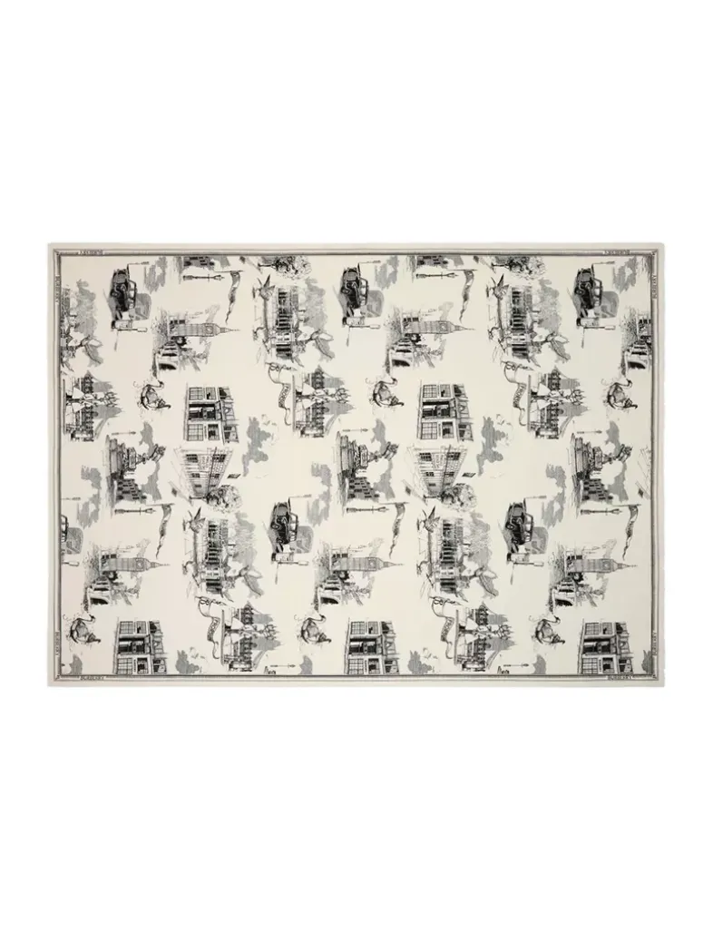 London Landmarks Wool Silk Scarf