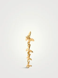 Long Butterfly Drop Earrings