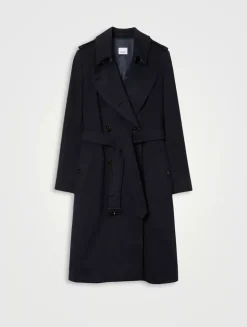 Long Cashmere Blend Kensington Trench Coat