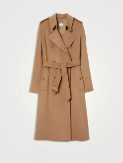 Long Cashmere Blend Kensington Trench Coat
