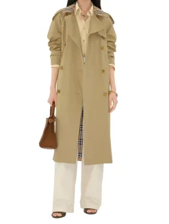 Long Check Collar Castleford Trench Coat