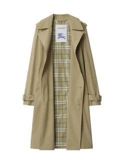Long Gabardine Trench Coat