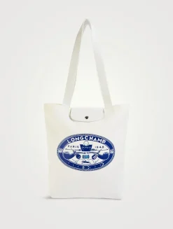 Longchamp x Constantin Riant Medium Le Pliage Collection Canvas Tote Bag